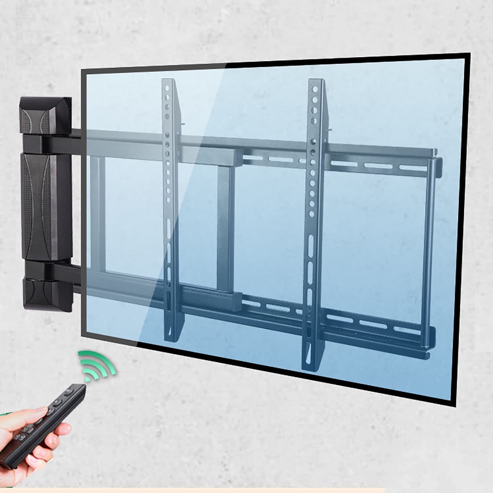 Amazon | テレビマウント、電動テレビ壁掛けブラケット、一方向回転